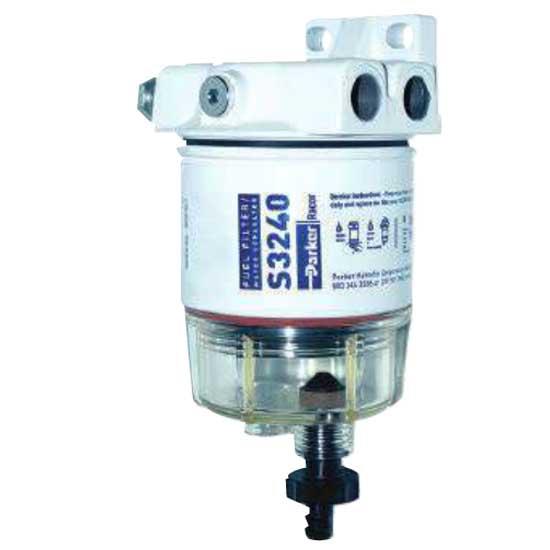 Parker racor 62-120RRAC01 Gasoline Spin On Series Fuel Water Separator Белая Outboard 30 GPH 