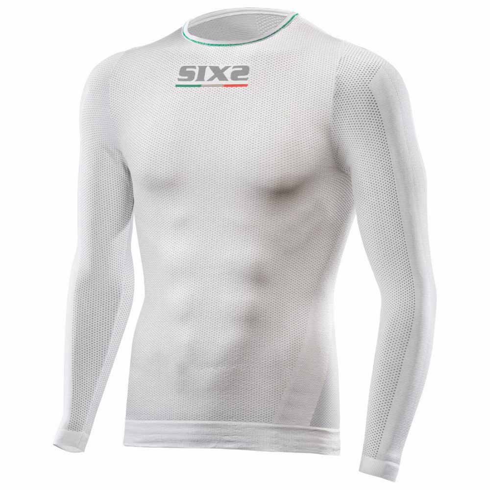 Sixs 66504-XS-100 Базовый слой с длинным рукавом TS2L BreezyTouch Белая White Carbon XS-S