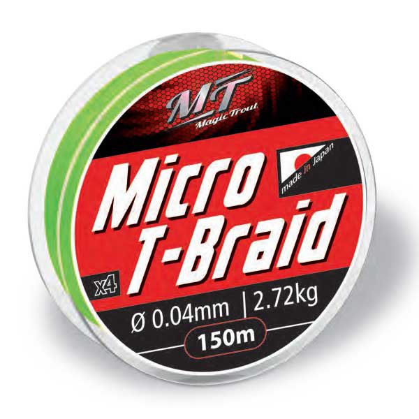 Magic trout 2395012 Micro T-Braid 150 M Зеленый  Green 0.120 mm 