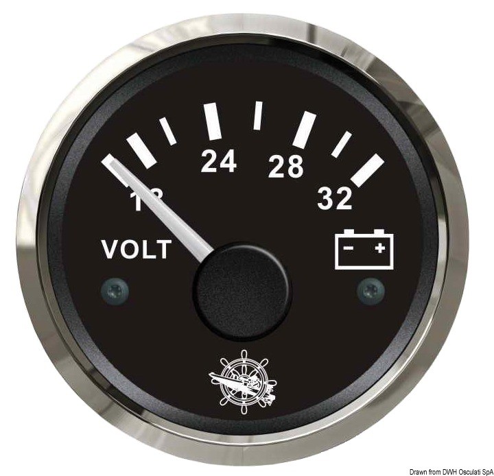Купить Voltmeter 18/32 V black/glossy, 27.321.15 7ft.ru в интернет магазине Семь Футов