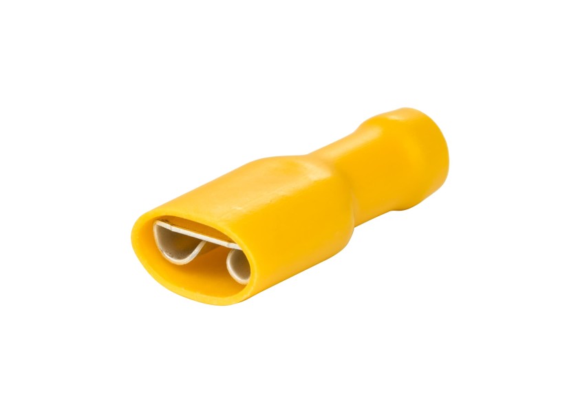 Купить Spade Connector Female / yellow / 4.0 - 6.0 mm² / pack of 10 / 9.5 mm 63703-bvs 7ft.ru в интернет магазине Семь Футов