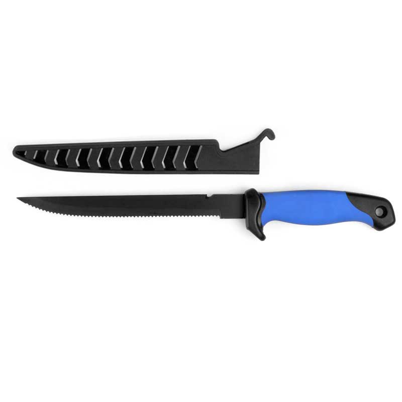 Sunset STSAL172021 Нож с зубчатым лезвием  Black / Blue 203 mm 