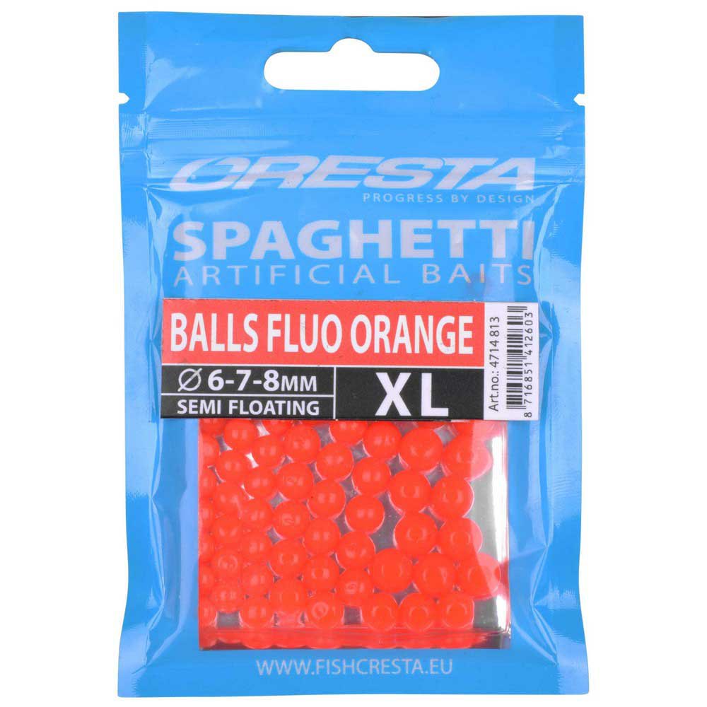 Cresta 4714-813 Spaghetti Balls Искусственные наживки XL Оранжевый Fluo Orange
