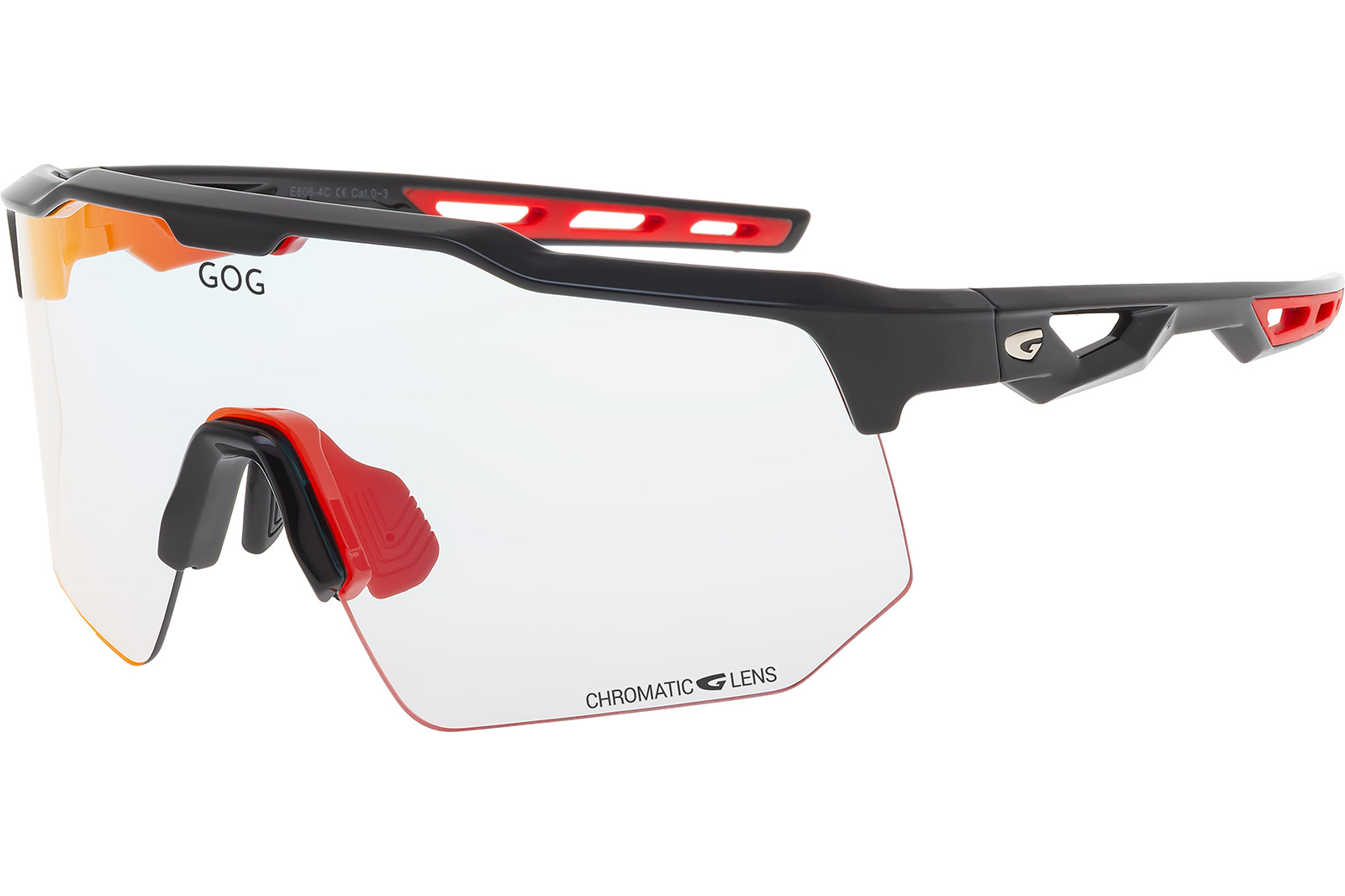 Купить Спортивные очки GOG Loki / Black/Red / Photochromic Reflex Red, e606-4c 7ft.ru в интернет магазине Семь Футов