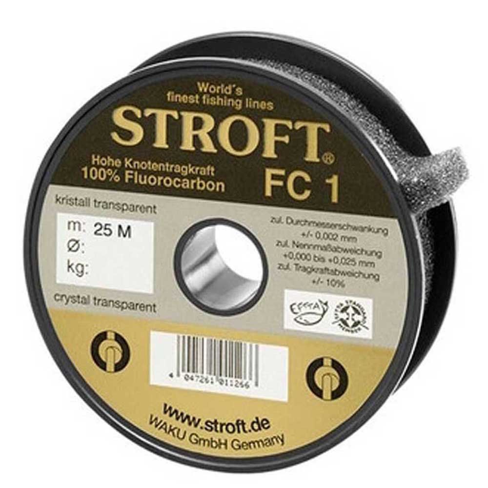 Stroft 1018/ST FC1 25 m Фторуглерод Золотистый 0.180 mm 