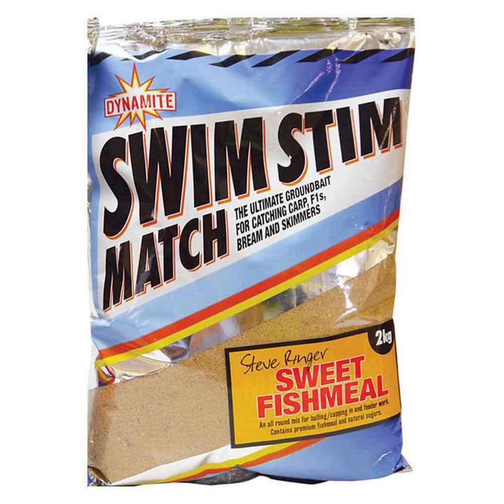 Dynamite baits 34DBDY006 Swim Stim Match Fishmeal Натуральная Приманка 2kg Зеленый Green