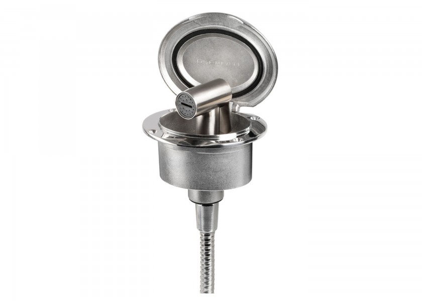 Купить TIGER Stainless Steel Deck Shower / 2.5m stainless steel hose 30226-bvs 7ft.ru в интернет магазине Семь Футов