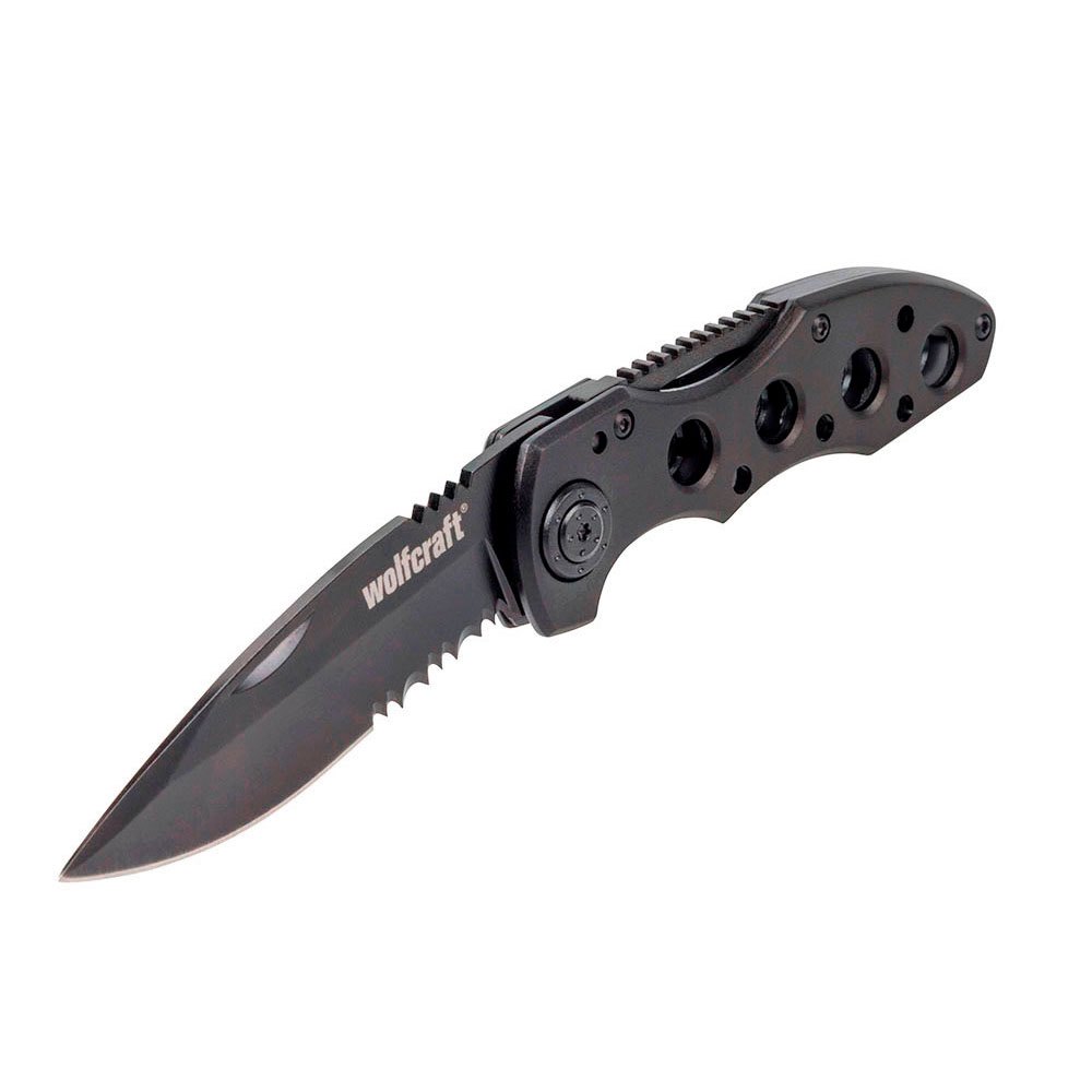 Wolfcraft 82707 4289000 75 mm Складной нож Черный Black