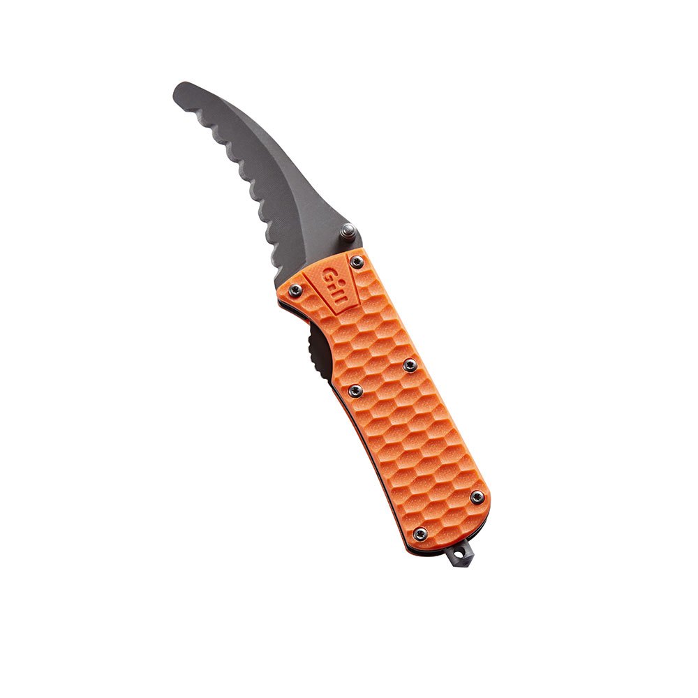 Личный спасательный нож со складным лезвием Gill MT009 165мм оранжевый из нержавеющей стали