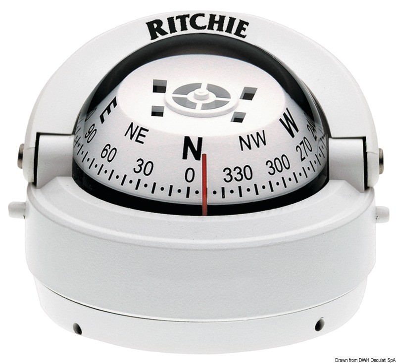 Купить RITCHIE Explorer extern. compass 23/4 white/white, 25.081.12 7ft.ru в интернет магазине Семь Футов