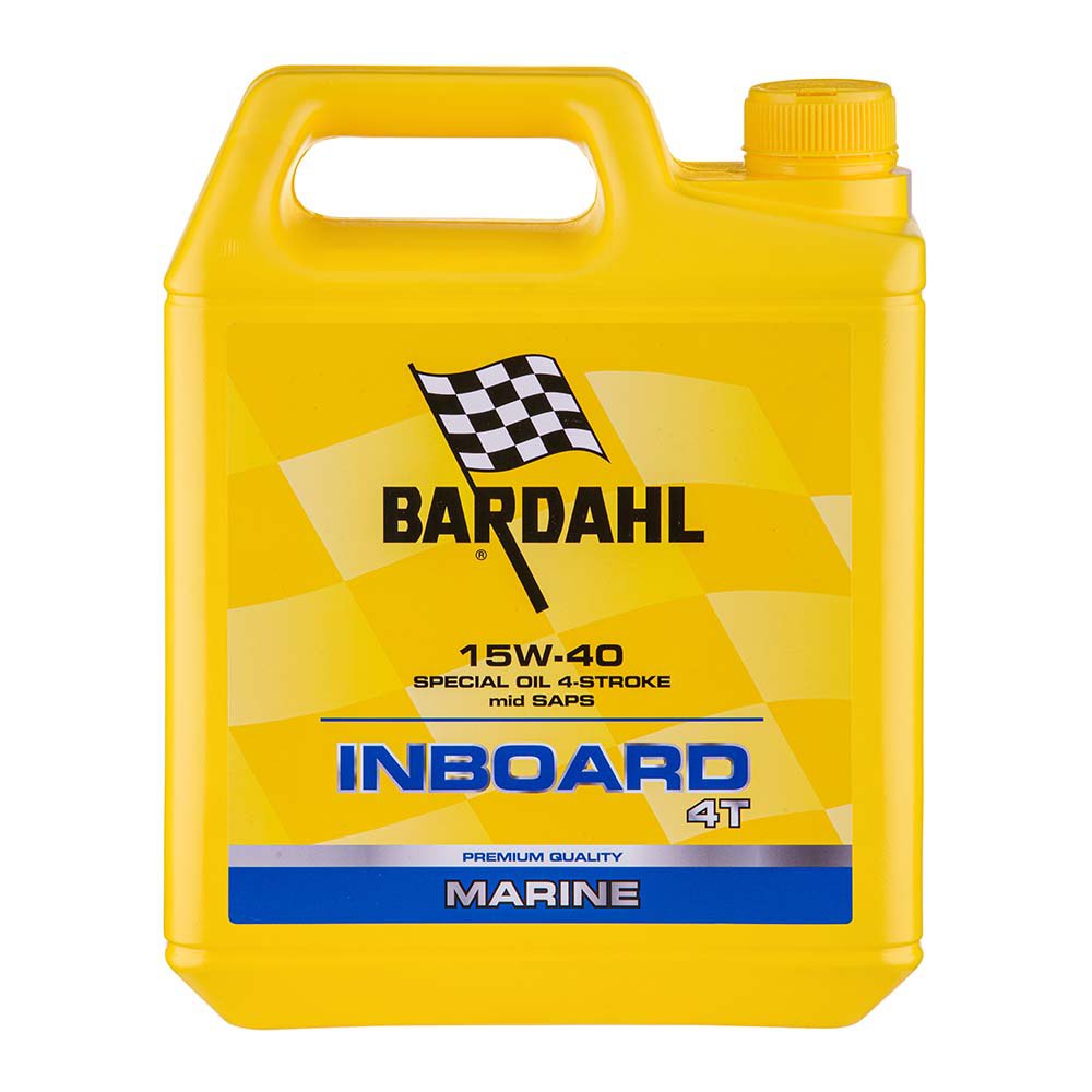 Bardahl 2316335 Inboard Premium Mid Saps 15W-40 5L 4 Инсульт Масло Бесцветный Yellow