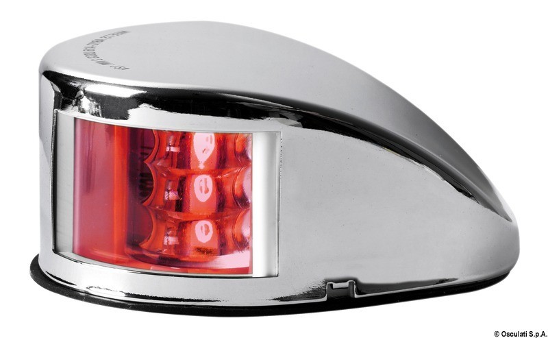 Купить Бортовой огонь светодиодный Mouse Deck красный 112,5° 12 В 0,7 Вт 85,5 x 68,5 x 38 мм видимость до 2 миль из нержавеющей стали для судов до 20 м, Osculati 11.037.21 7ft.ru в интернет магазине Семь Футов