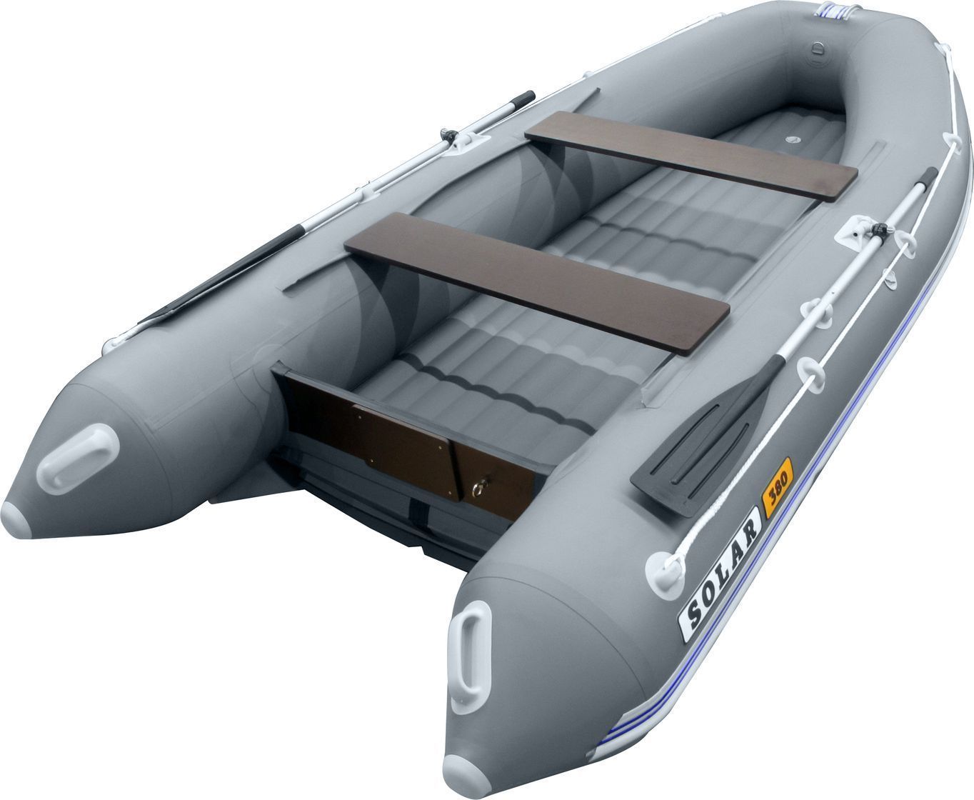 Купить Надувная лодка ПВХ SOLAR-330 К (Оптима), серый SLR330k_opt_grey 7ft.ru в интернет магазине Семь Футов