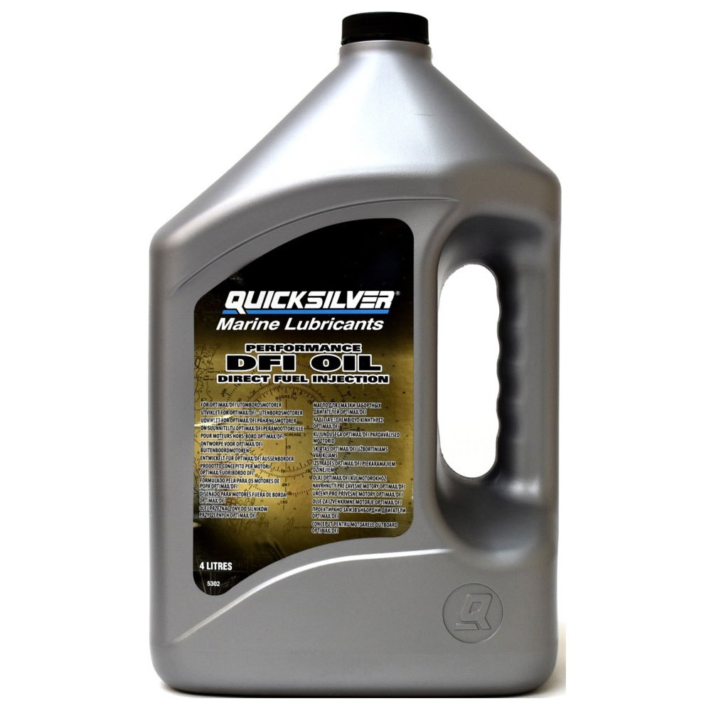 Quicksilver boats 858037QB1 Direct Injection Engine Optimax Oil 4L 3 Units Серый Grey
