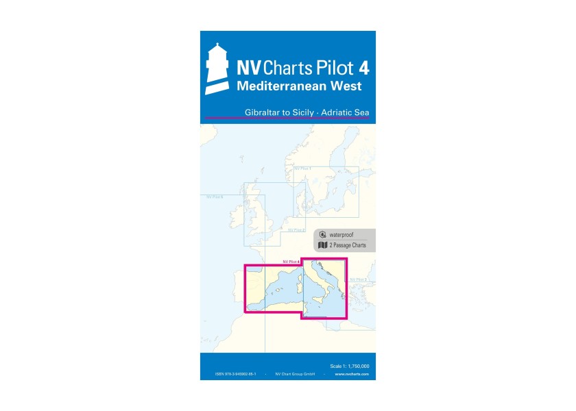 Купить NV VERLAG Passage Chart 4 Mediterranean West - Gibraltar to Sicily, Adriatic Sea 24634-bvs 7ft.ru в интернет магазине Семь Футов