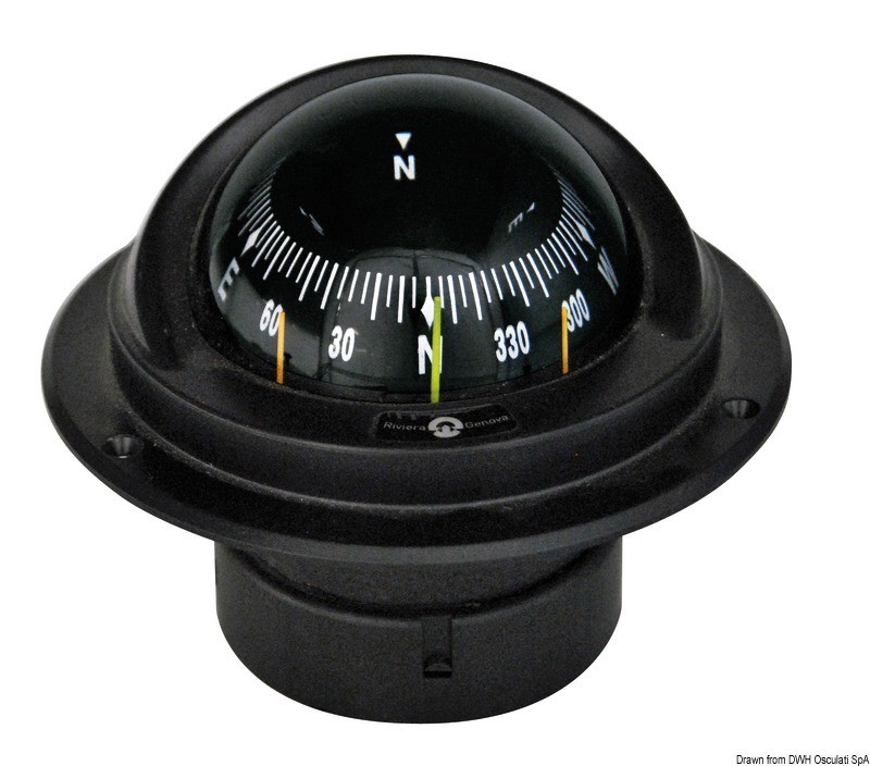 Купить IDRA built-in compact compass w/black front rose, 25.014.90 7ft.ru в интернет магазине Семь Футов