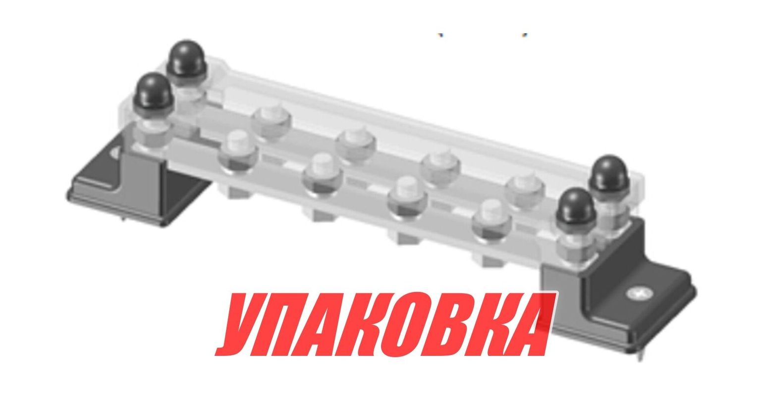 Купить Колодка распределительная электромонтажная с защитной крышкой, 2 планки по 6 контактов (упаковка из 2 шт.) Marine Rocket MR324DC_pkg_2 7ft.ru в интернет магазине Семь Футов