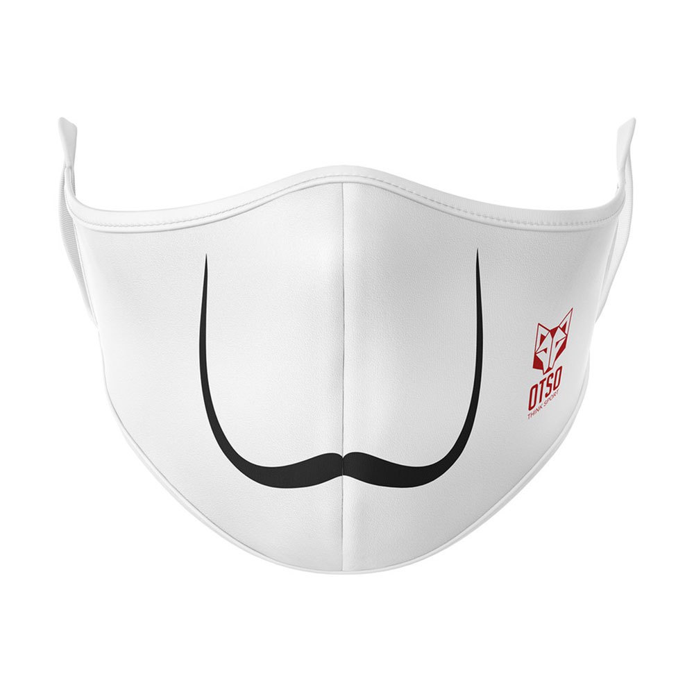 Otso FM-MW20-UXS Moustache Маска для лица Белая  White XS