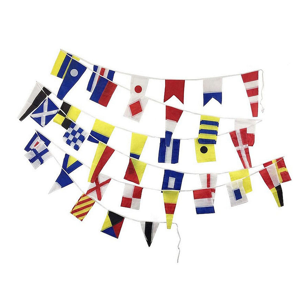 Комплект флагов МСС из 40 штук Nauticalia 6159 20-30х13см 15м из полиэстера