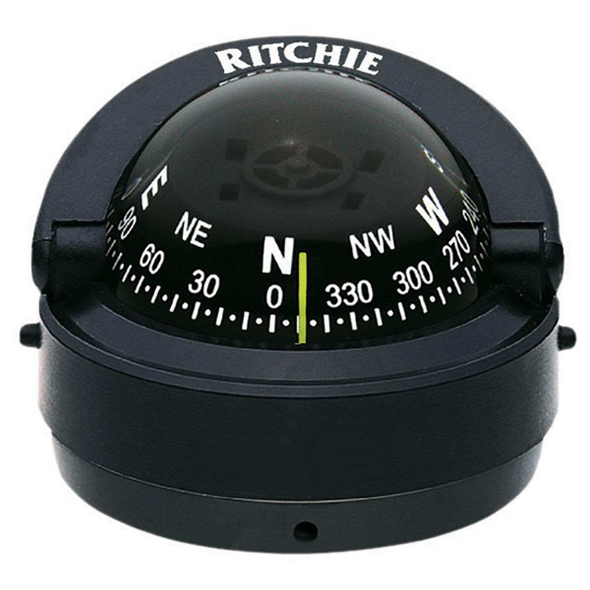 Компас Ritchie Navigation Explorer S-53 картушка 70мм 12В 100x73мм настольный с конической картушкой чёрный