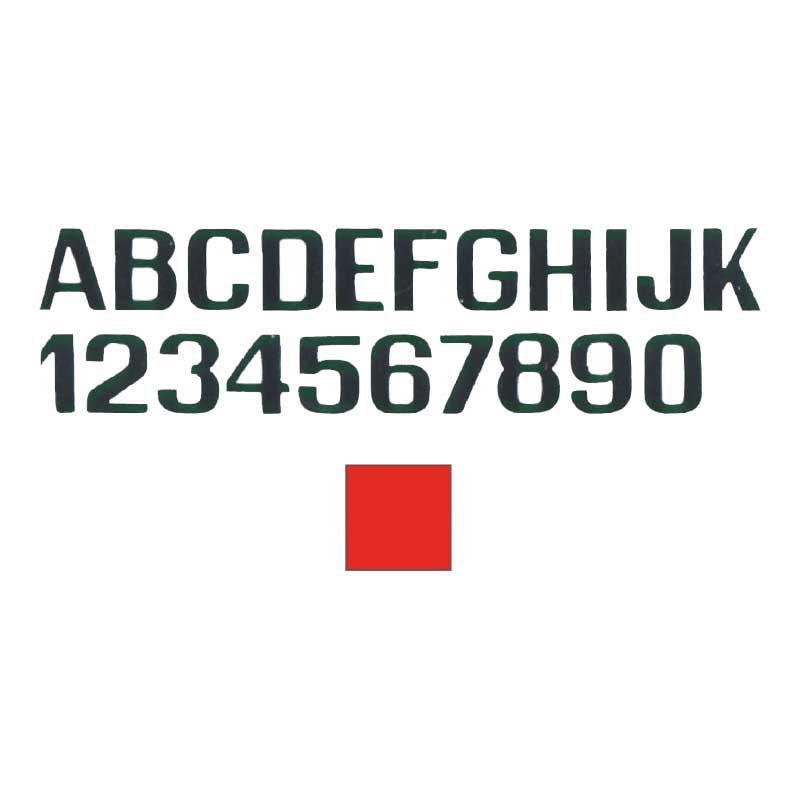 International letterfix 5959018U U Наклейки с буквами Красный Red 100 mm 