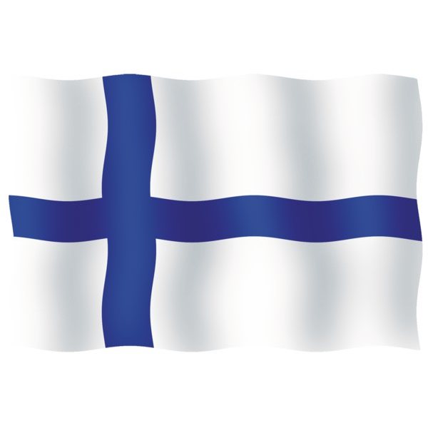 Флаг Финляндии морской из полиэстера 20 x 30 cм 20030-33100