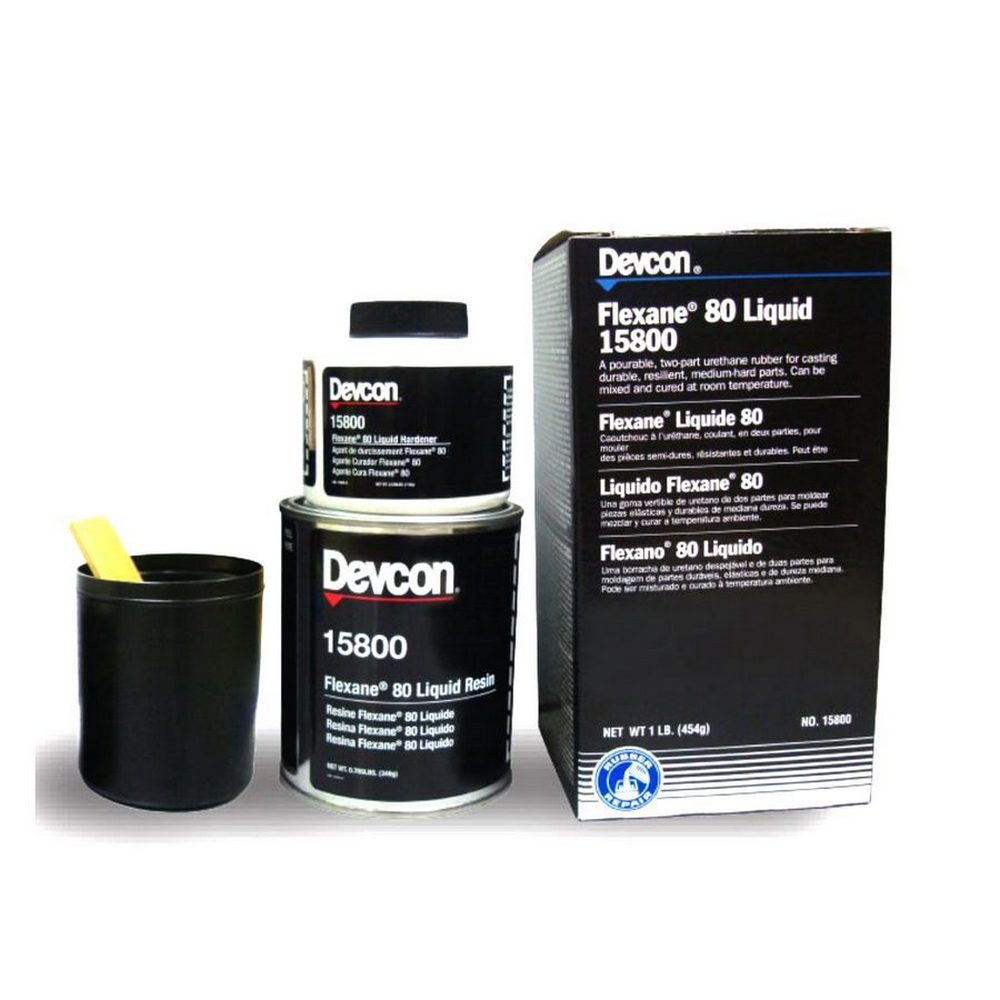 Жидкообразная эпоксидная смола Devcon Flexane 80 15800 0.5кг чёрная