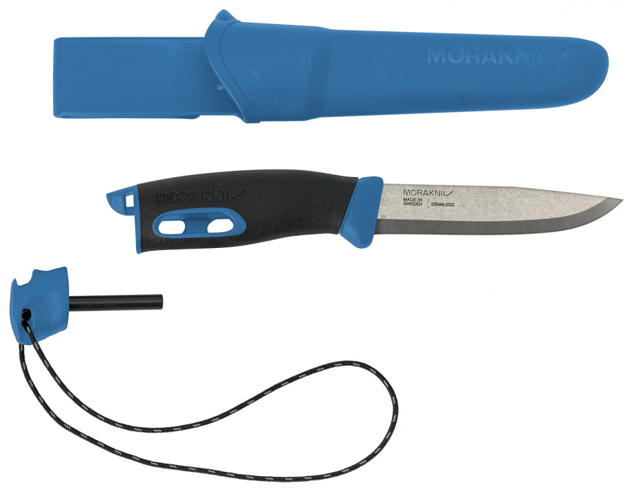 Купить Нож Morakniv Companion Spark (S) Blue 13572 Mora of Sweden (Ножи) 7ft.ru в интернет магазине Семь Футов