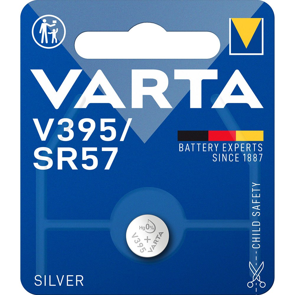 Varta 38556 V395 1.55V Кнопка Батарея Серебристый Blue
