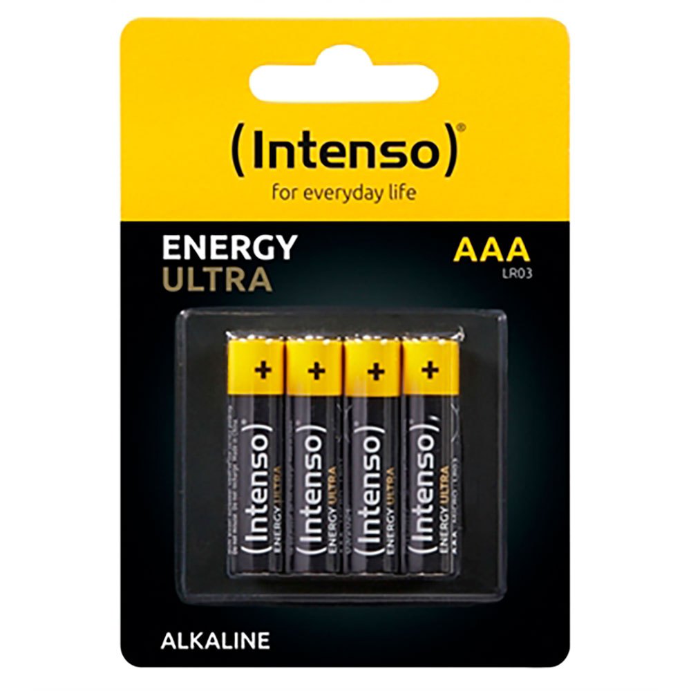Intenso 900018403 LR03 Щелочные батареи типа ААА 4 единицы измерения Черный Black / Yellow