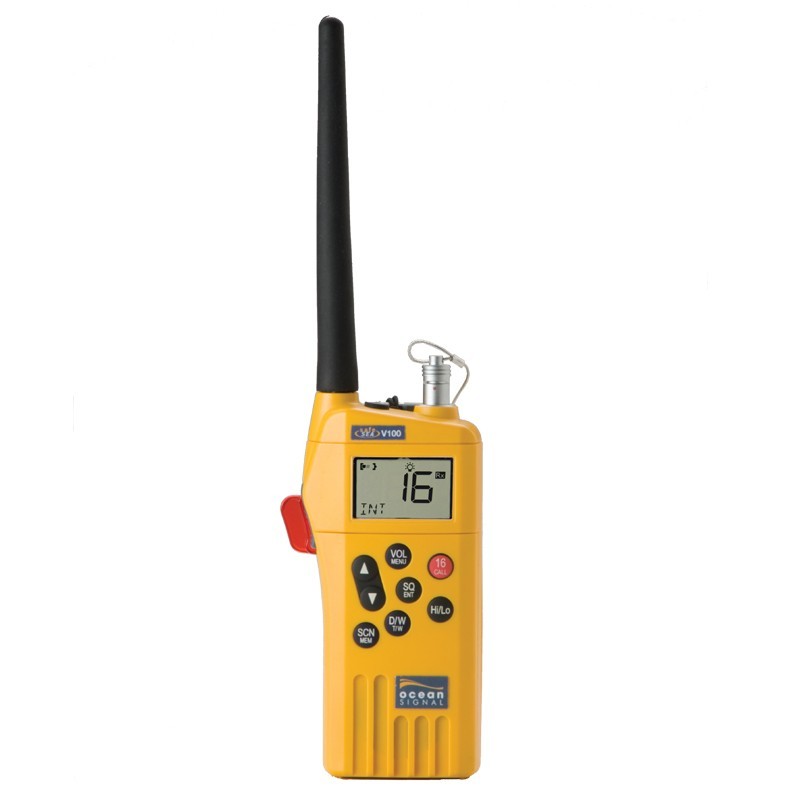 Ручная морская радиостанция Lalizas 72259 Ocean Signal GMDSS V100A MED/FCC с разъёмом для аксессуаров (наушников, микрофона и т.д.)