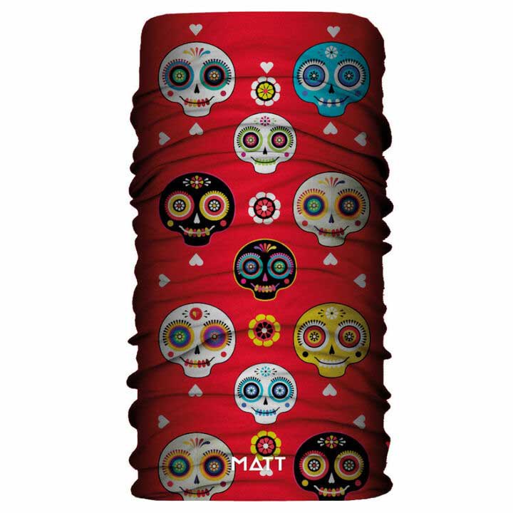 Matt 5895-887 Шарф-хомут Microfiber Красный  Skull Red