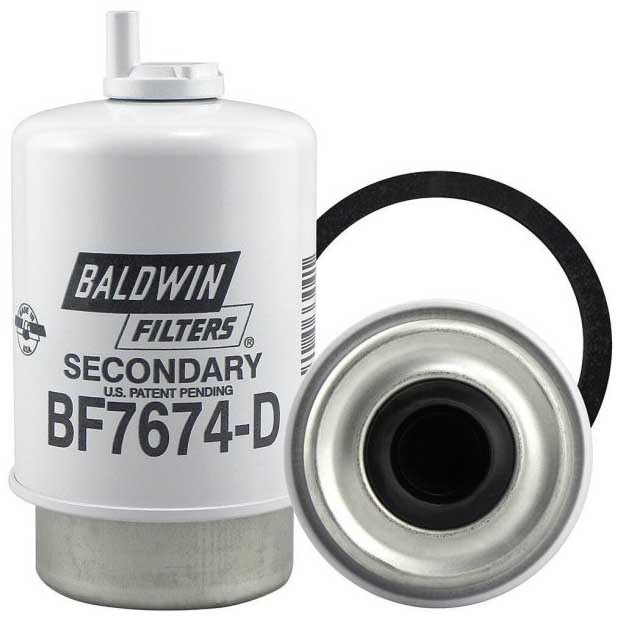 Baldwin BLDBF7674-D Perkins&Caterpillar BF7674-D Дизельный фильтр Бесцветный White / Grey