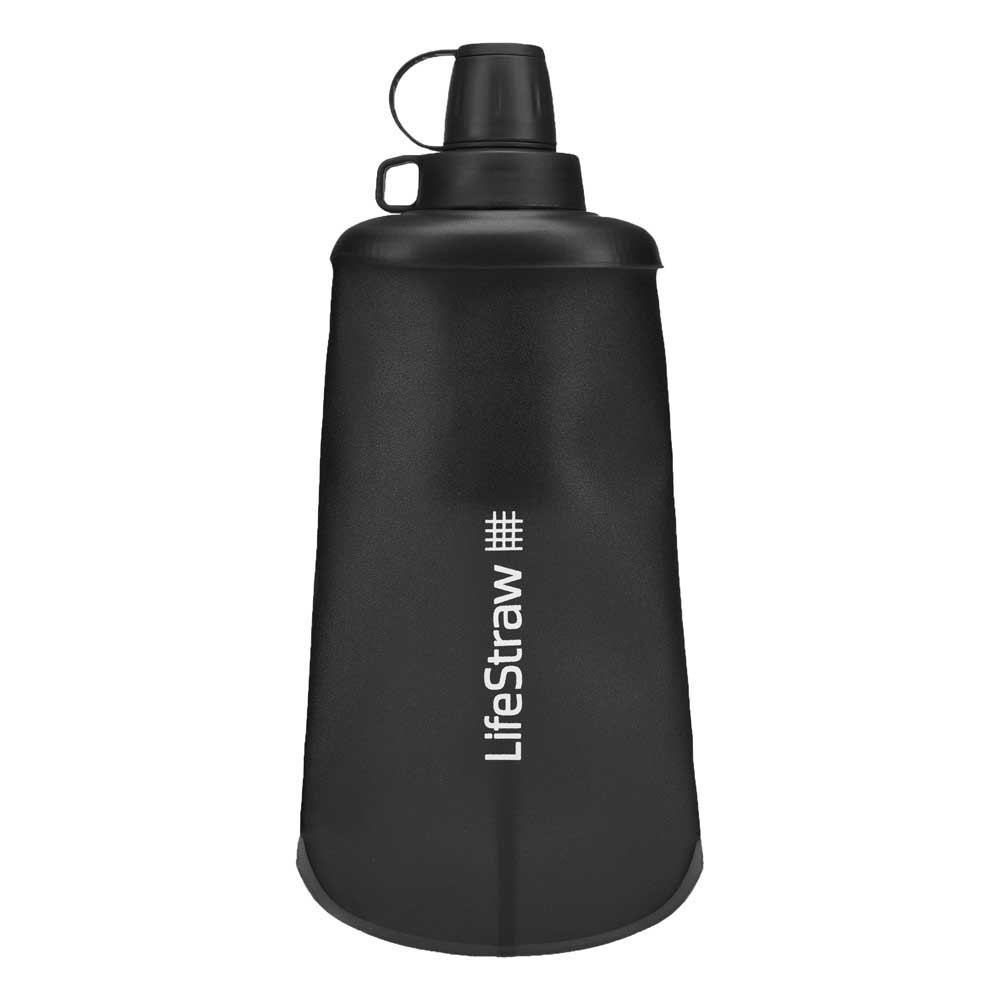 Lifestraw LLSPSFMLMBWW Peak Series 650ml Складная бутылка с фильтром для воды Серый Dark Gray