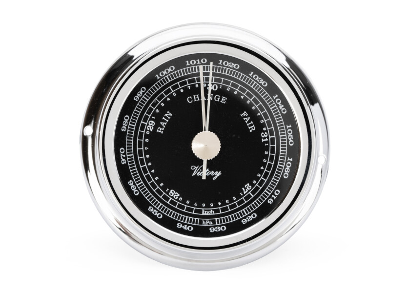 Купить Барометр судовой Autonautic instrumental Minor BE72C 72x39мм серебристый/черный из хромированной латуни 7ft.ru в интернет магазине Семь Футов
