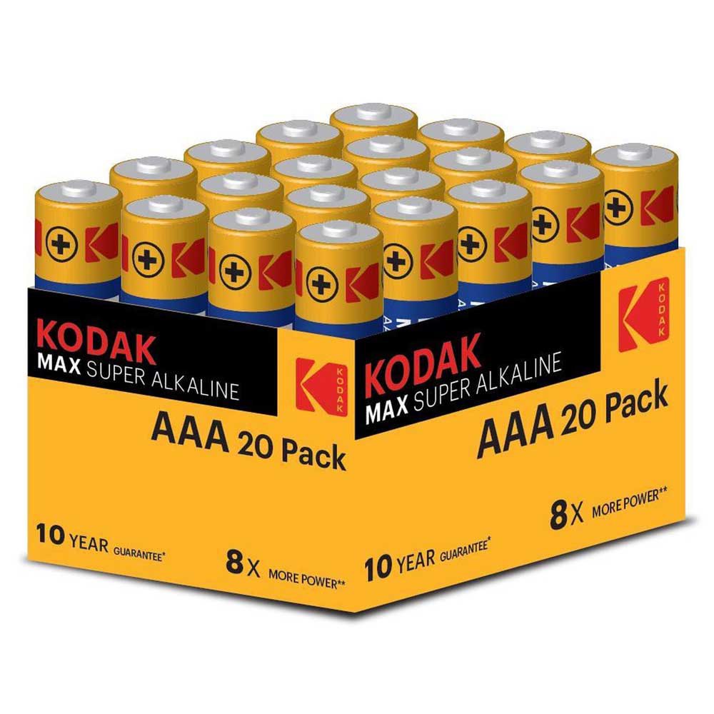 Kodak 30422360 Max AAA LR6 Щелочные батареи 20 Единицы Голубой Multicolour