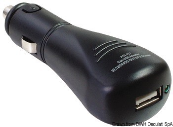 Купить Зарядное устройство от прикуривателя USB 1А 12-24В, Osculati 14.517.10 7ft.ru в интернет магазине Семь Футов