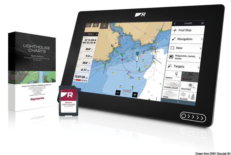 Купить Lighthouse chart cartografia Raymarine micro SD, 29.070.02 7ft.ru в интернет магазине Семь Футов