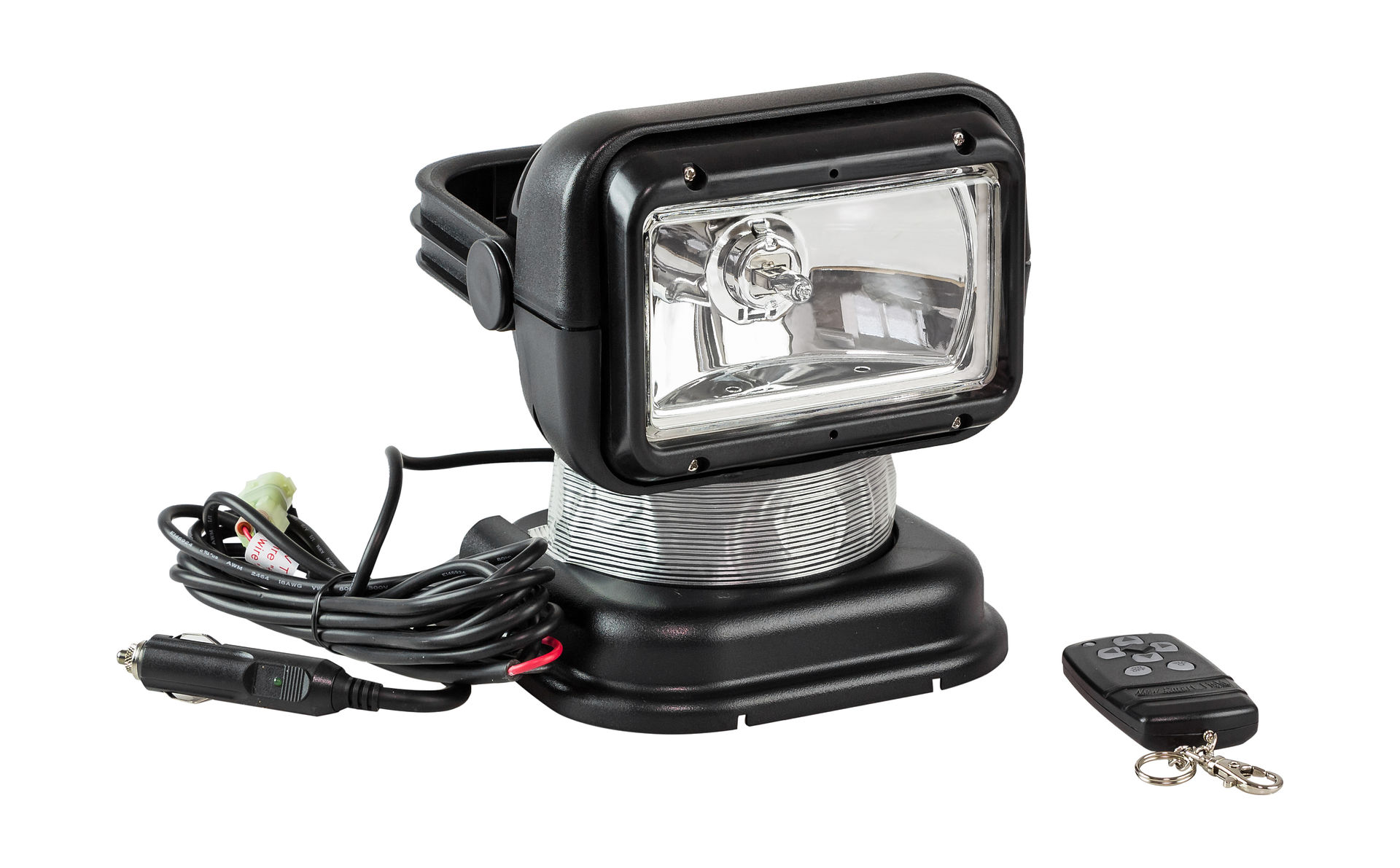 Прожектор с дистанционным управлением, черный корпус, галоген, брелок, модель 950 Allremote SL001ABSD