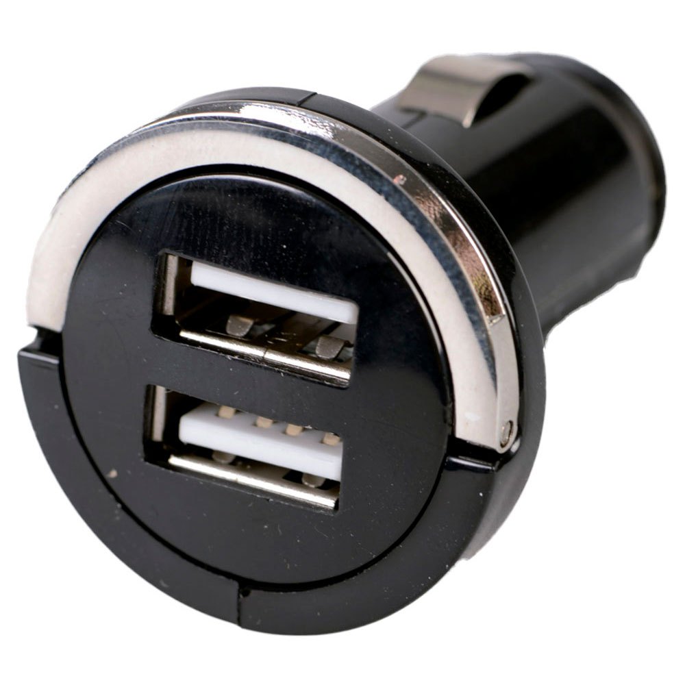 Talamex 14504045 12V Двойной мини-адаптер USB Черный Black