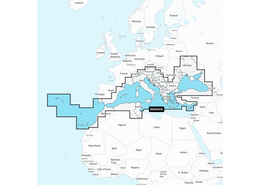 Купить Navionics MSD/NAEU643L_LARGE Средиземноморье и Черное море / 43XG / NAEU643L / Большой / Версия: SD/Микро-SD 7ft.ru в интернет магазине Семь Футов