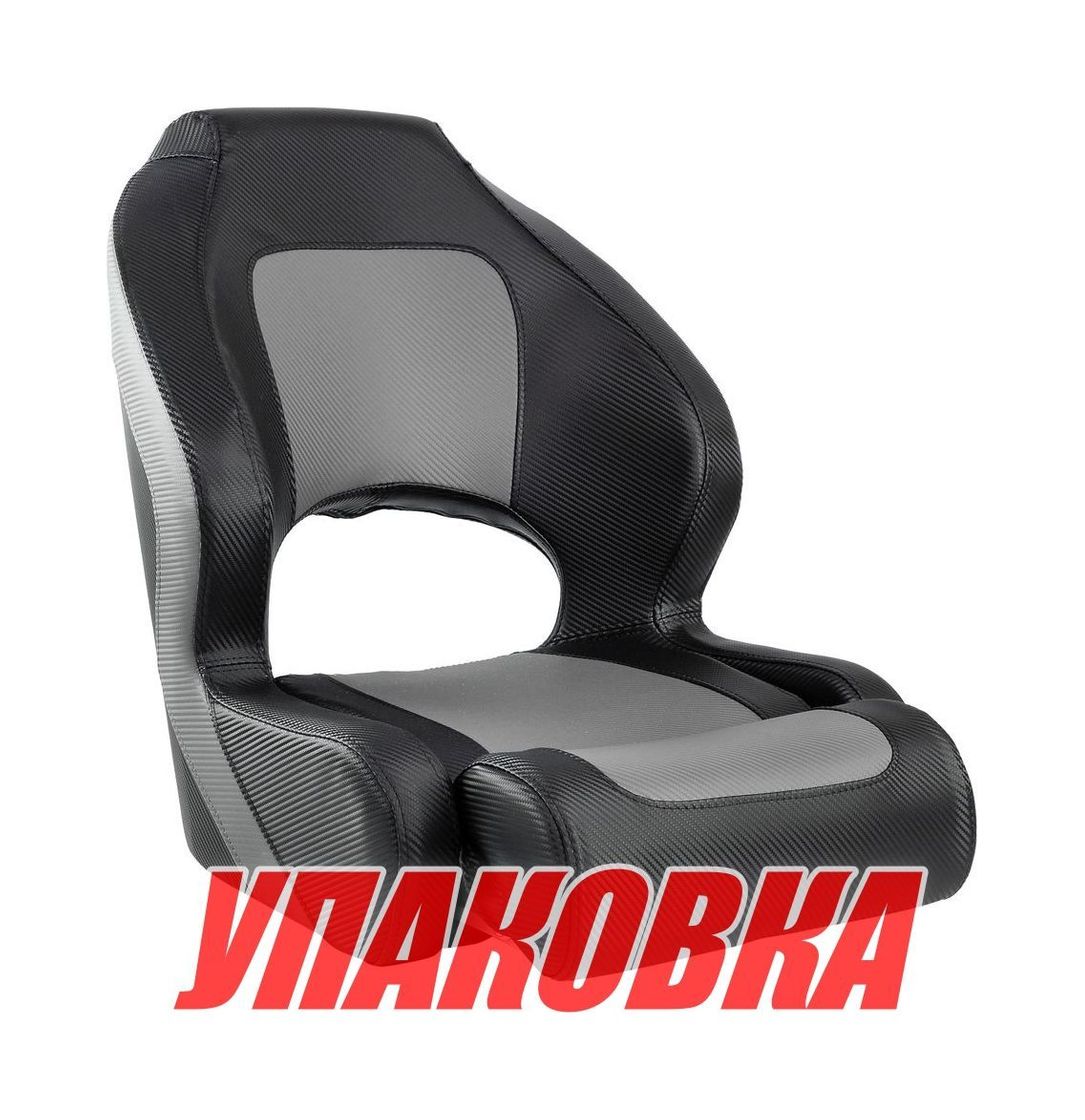 Купить Кресло с болстером Deluxe Carbon, обивка черный/серый винил (упаковка из 2 шт.) Marine Rocket 4620136032568_pkg_2 7ft.ru в интернет магазине Семь Футов