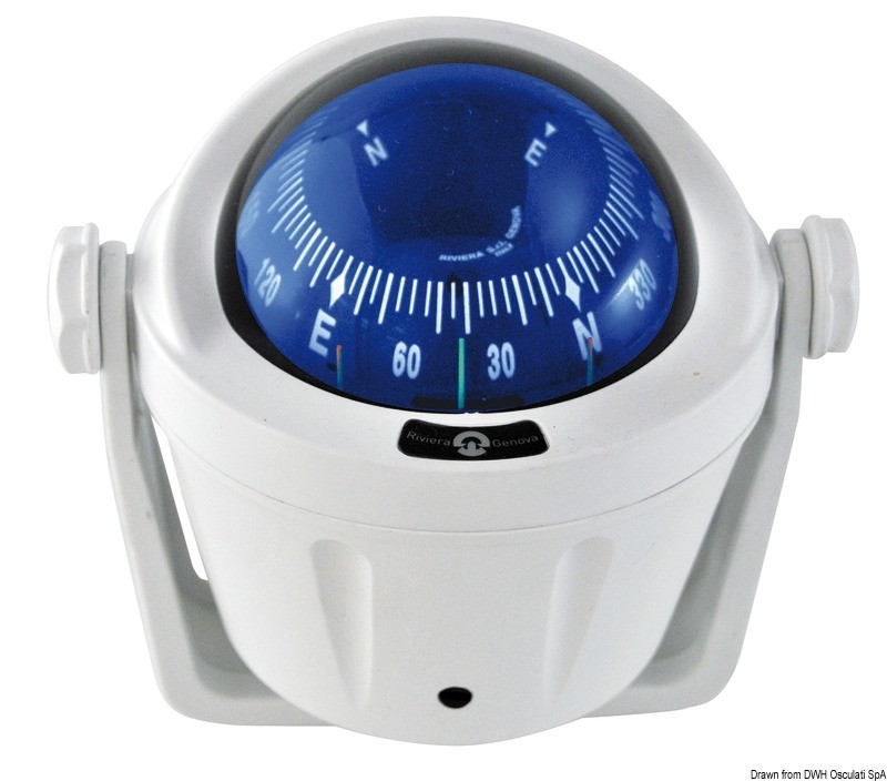 Купить IDRA compact compass w/blue front rose bracket, 25.014.97 7ft.ru в интернет магазине Семь Футов