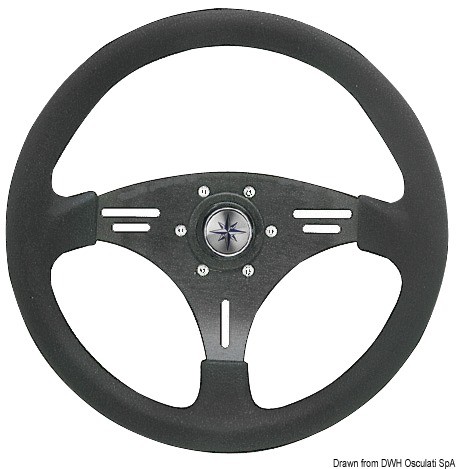 Купить MANTA steering wheel blac/blackk 355 mm, 45.157.98 7ft.ru в интернет магазине Семь Футов