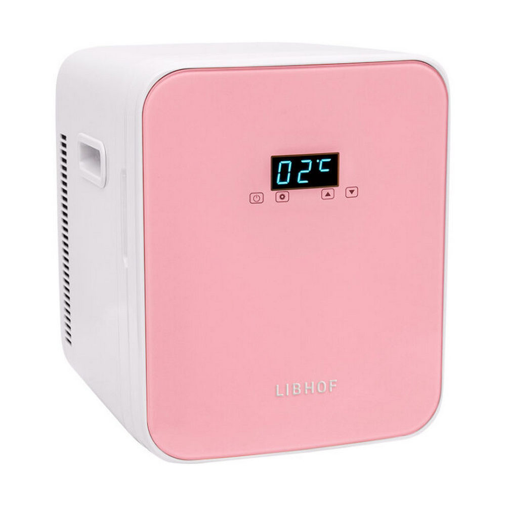 Холодильник для косметики/лекарств термоэлектрический Libhof BT-14P 289х321х344мм 14л белый/розовый с охлаждением/нагреванием
