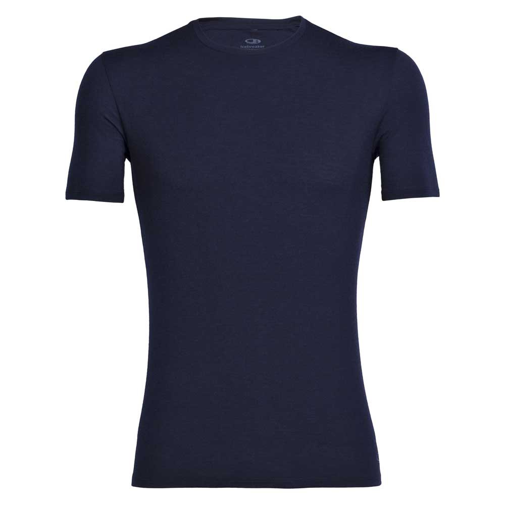 Icebreaker 103033423M Базовый слой с коротким рукавом Anatomica Crew Merino Голубой Midnight Navy M