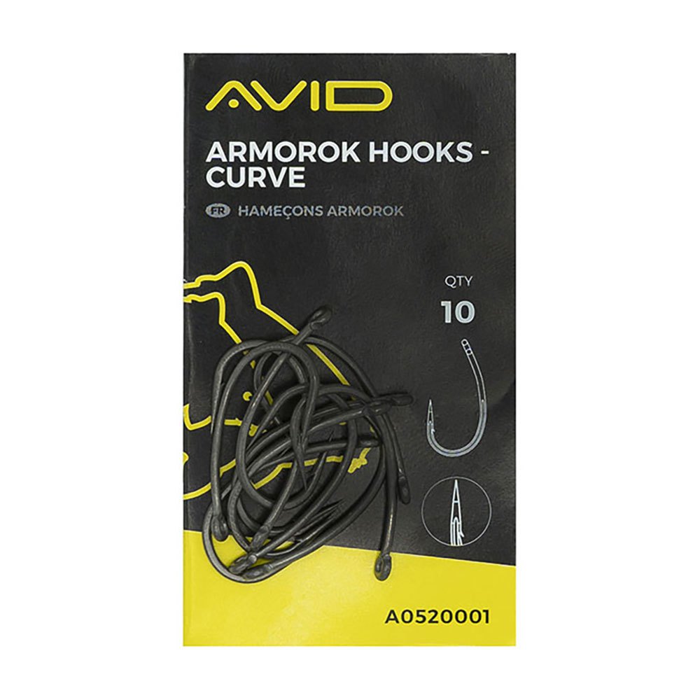 Avid carp A0520001 Armorok Curve Крюк Черный  Black Nickel 2 