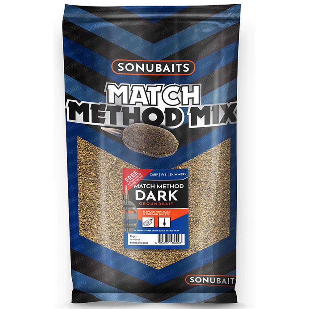 Sonubaits S1770021 Match Method Mix Прикормка 2kg Бесцветный Dark