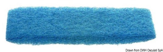 Купить Абразивная губка YACHTICON среднее воздействие 260 x 115 мм синяя, Osculati 36.566.02 7ft.ru в интернет магазине Семь Футов
