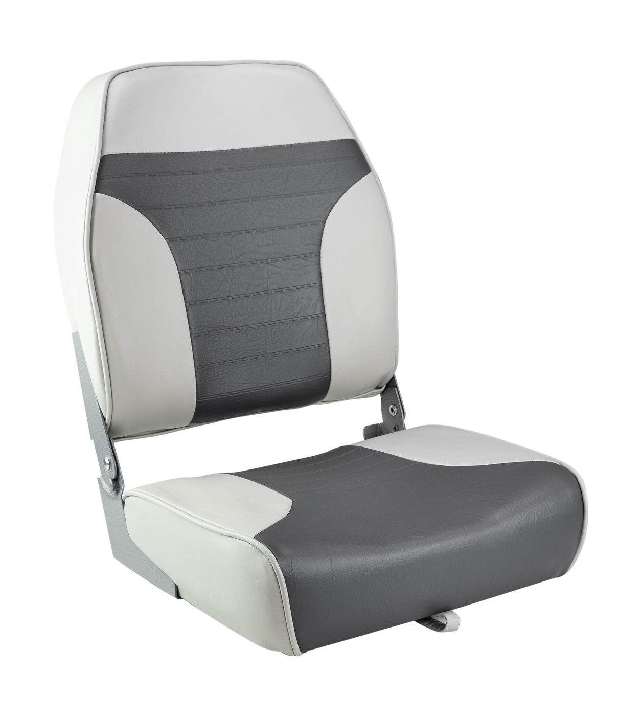 Кресло складное мягкое ECONOMY с высокой спинкой, цвет серый/темно-серый Springfield 1040663